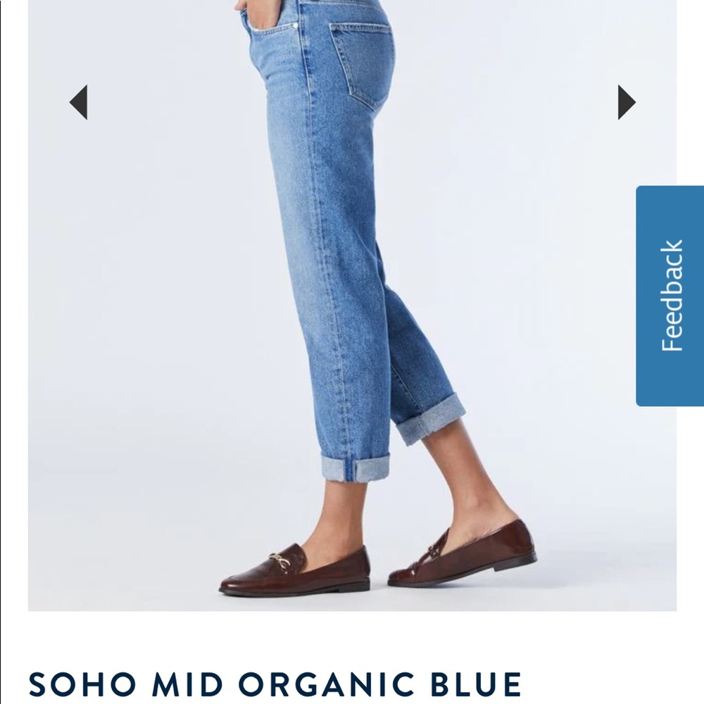mavi, Soho High Rise Girlfriend Jeans, Size 25x29